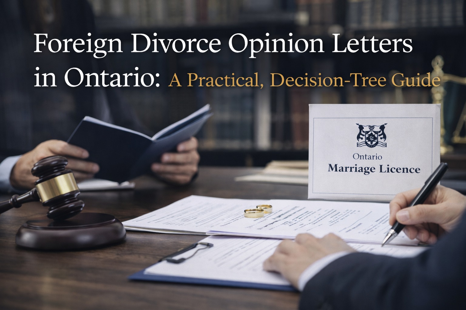 Foreign Divorce Opinion Letters in Ontario: A Practical, DecisionTree Guide