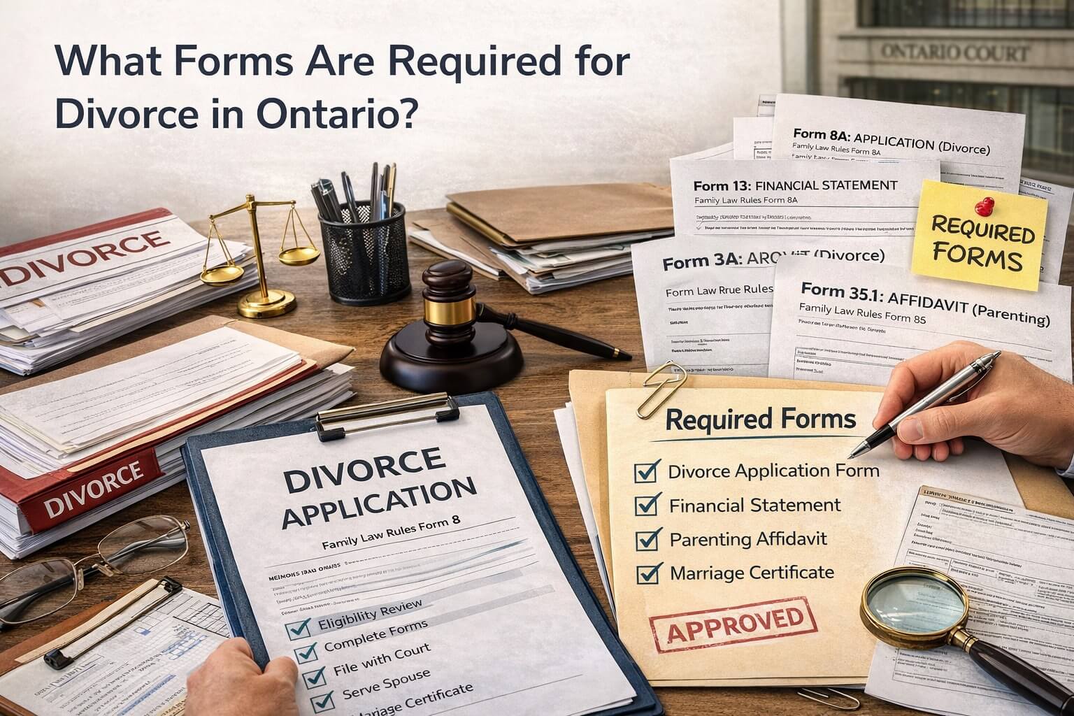 What Forms Are Required for Divorce in Ontario?