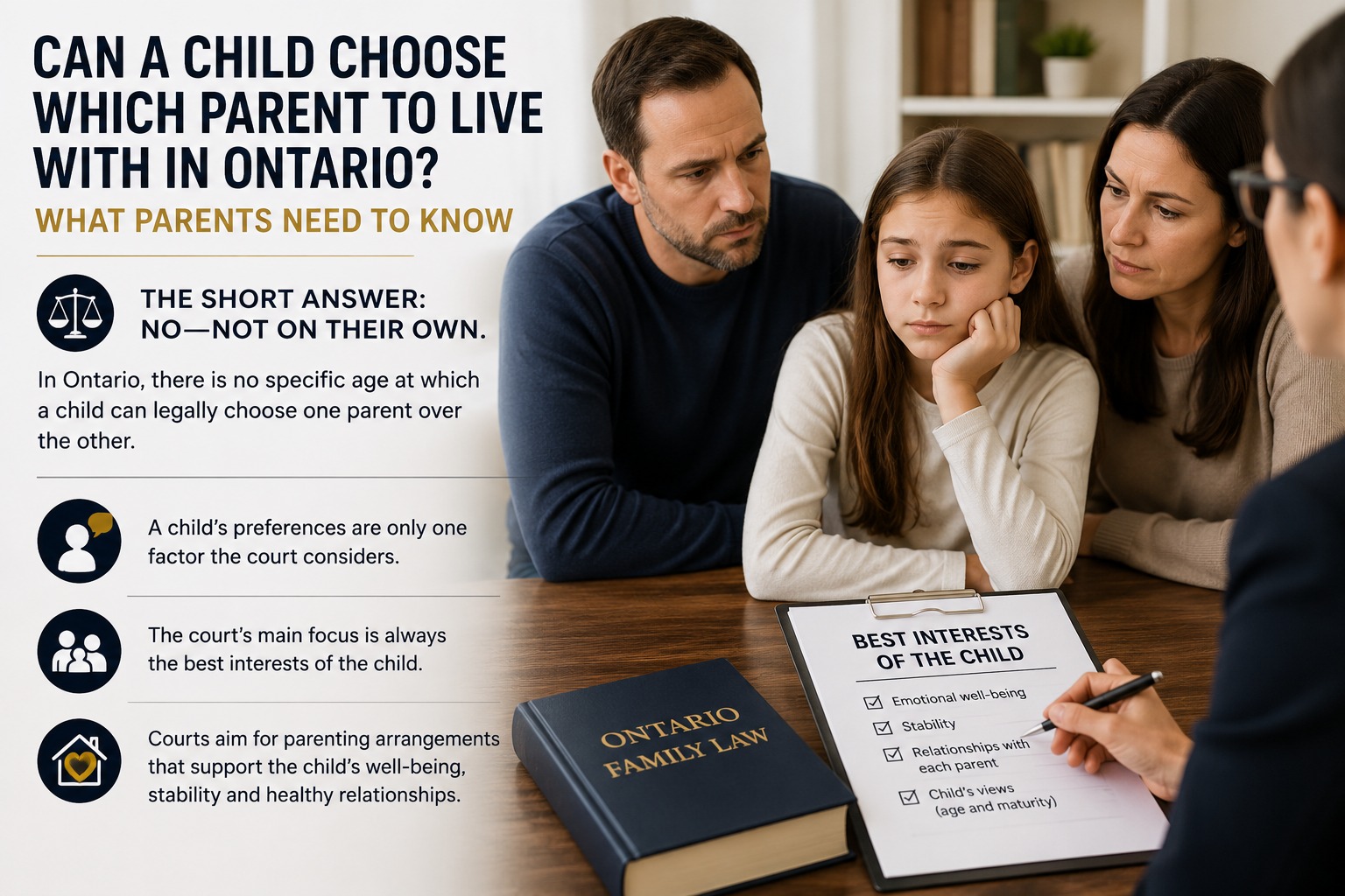 Can a Child Choose Which Parent to Live With in Ontario? What Parents Need to Know